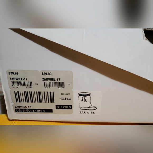 NWT Faux Fur mocs boots Sz 6.5 - Picture 4 of 5